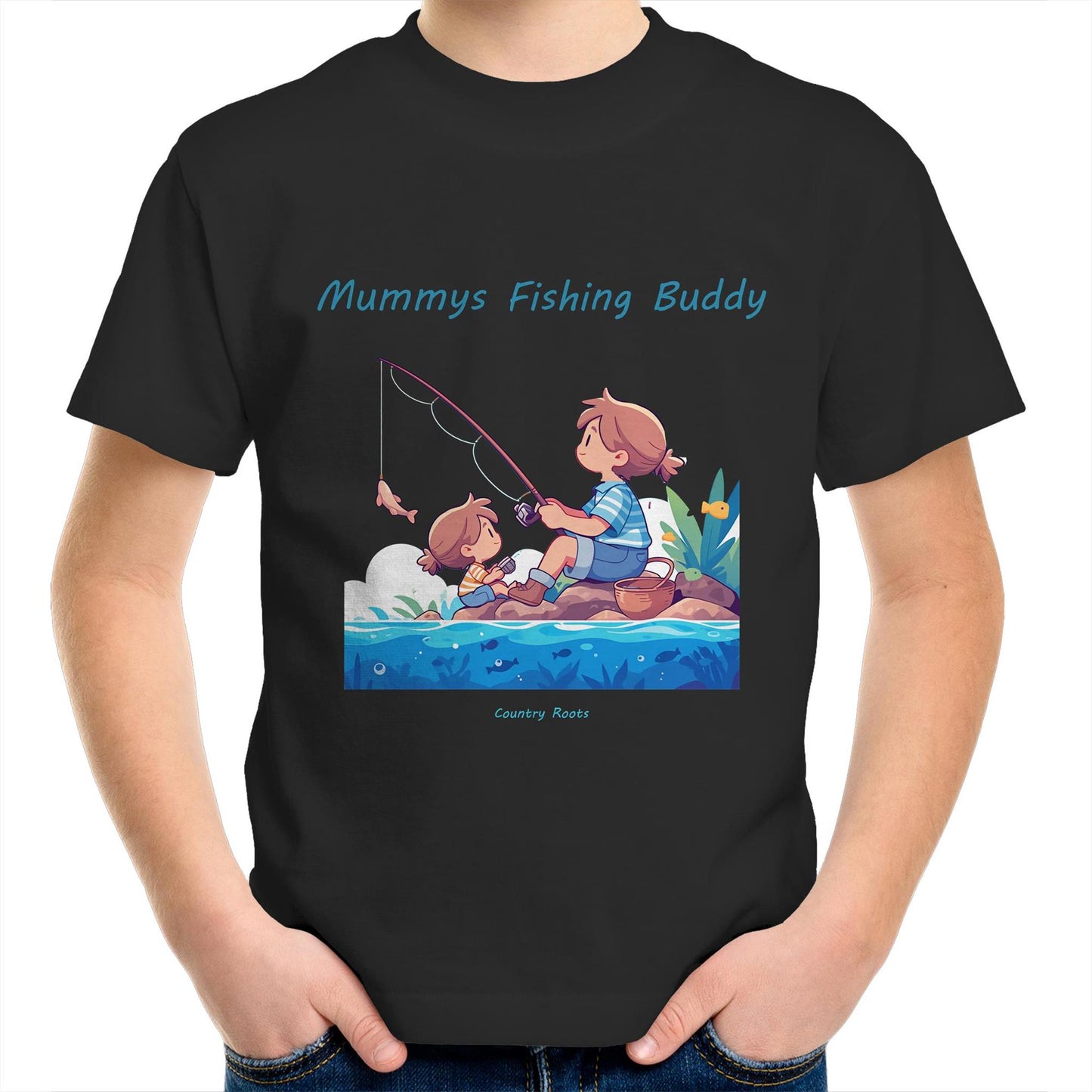 'Mummys Fishing Buddy (Girl)' - Youth Tee