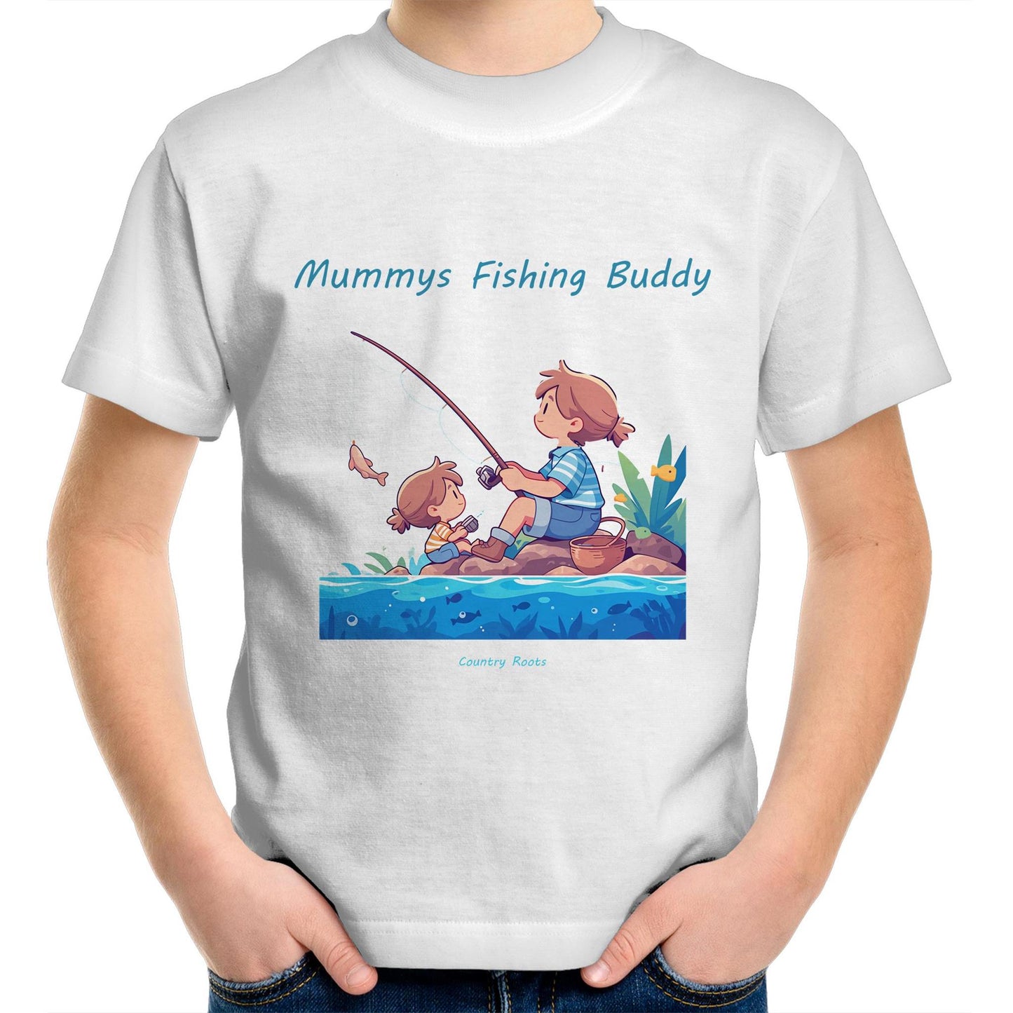 'Mummys Fishing Buddy (Girl)' - Youth Tee