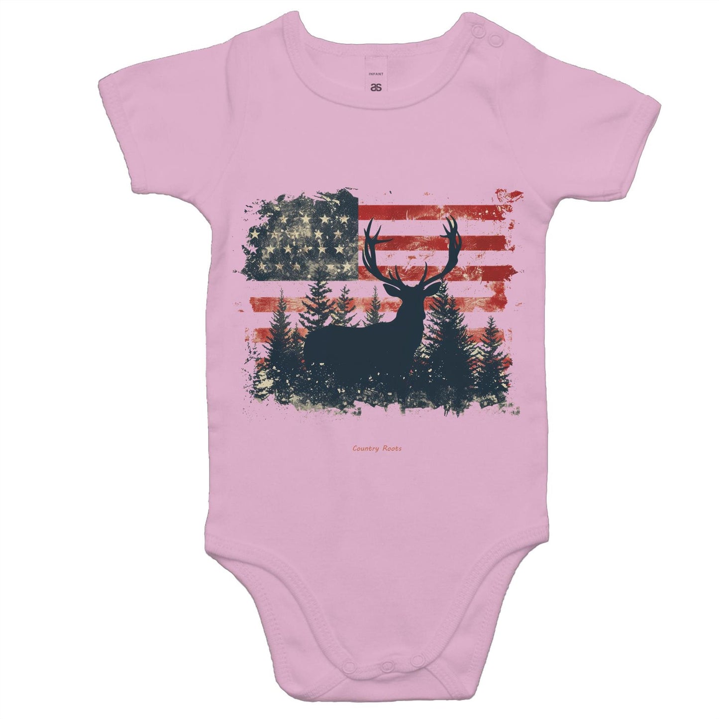 'American Deer' - Baby Onesie