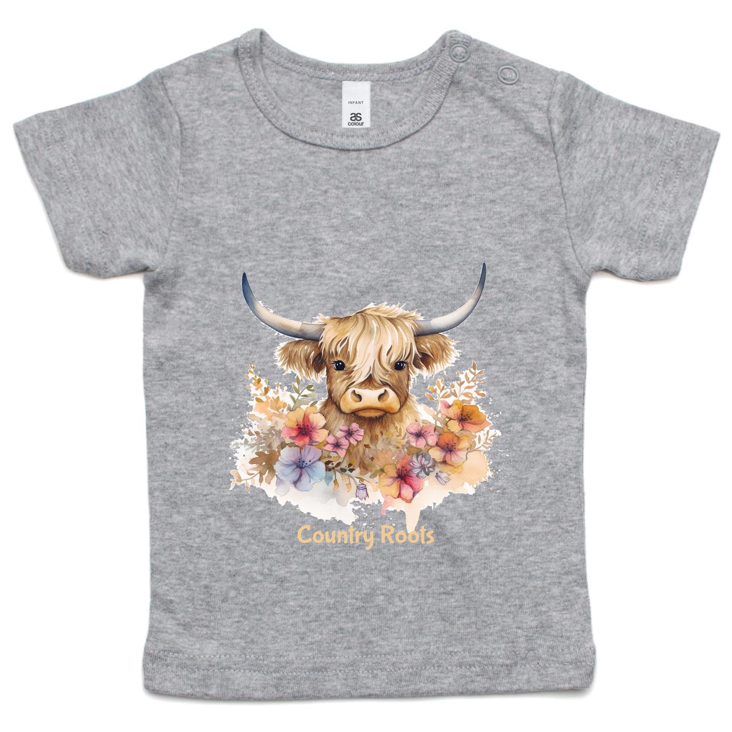'Flowered Highland' - Infant Tee