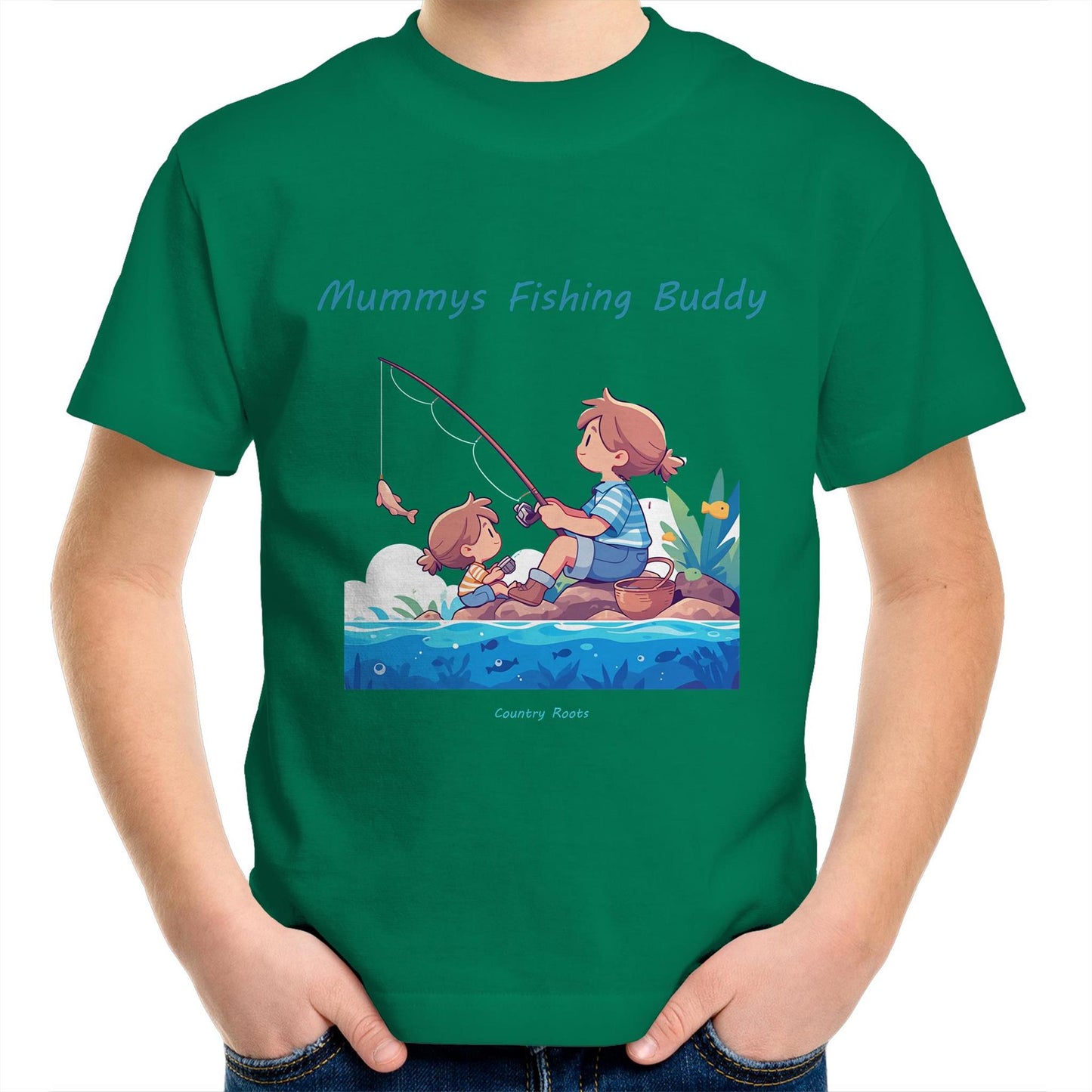 'Mummys Fishing Buddy (Girl)' - Youth Tee
