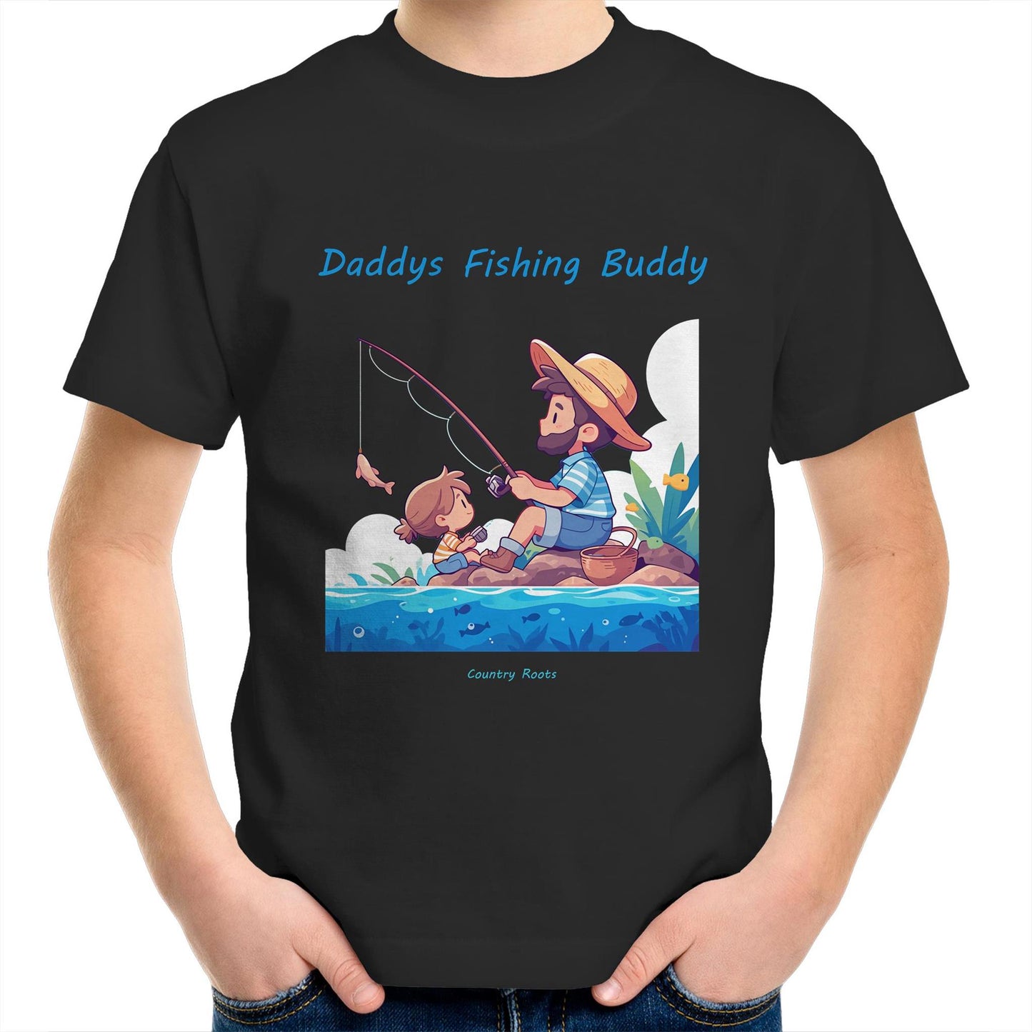 'Daddys Fishing Buddy (Girl)' - Youth Tee