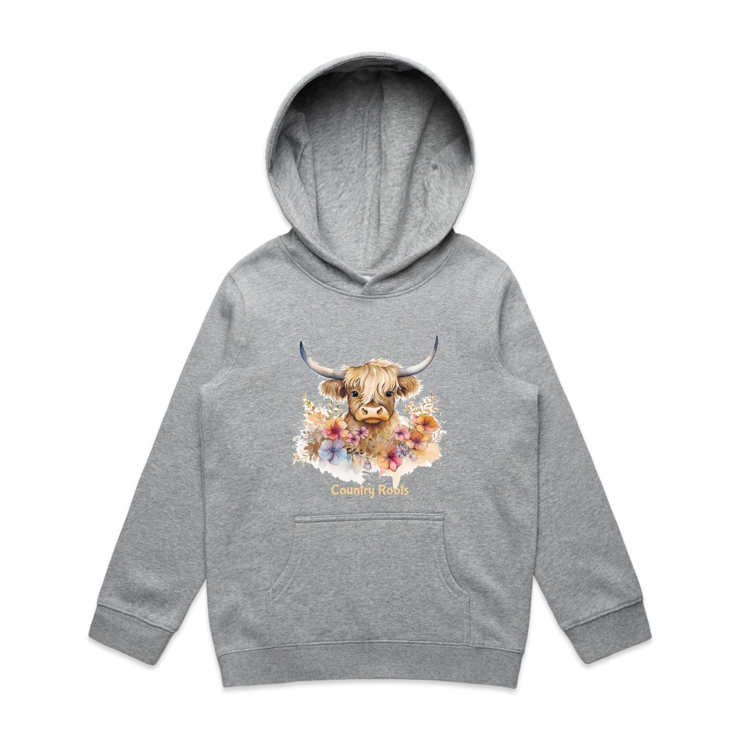 'Flowered Highland' - Youth Hood