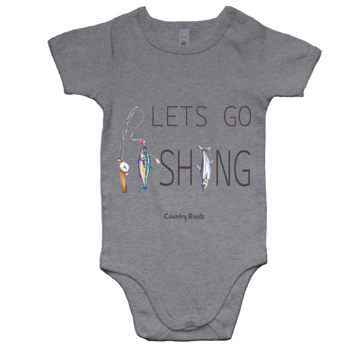 'Lets Go Fishing' - Baby Onesie