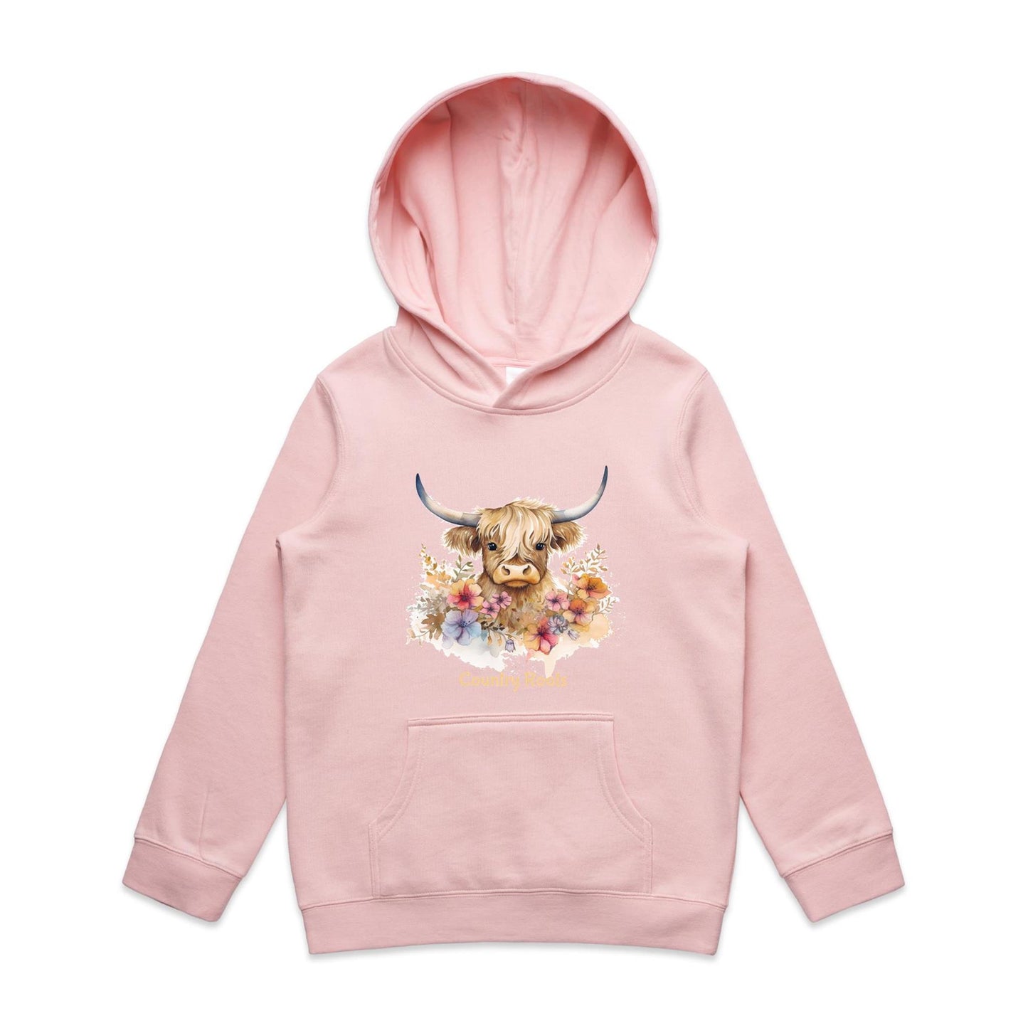 'Flowered Highland' - Youth Hood
