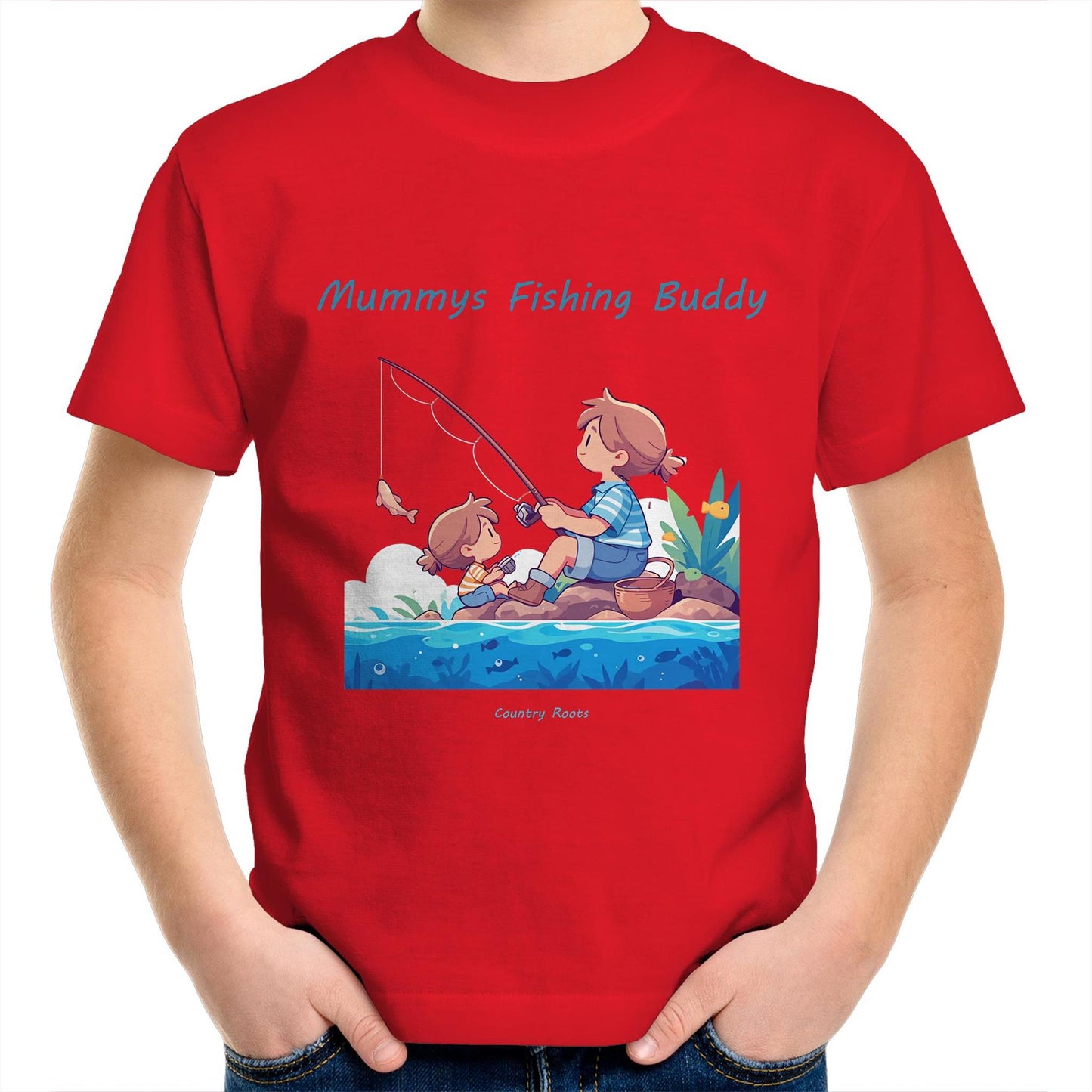 'Mummys Fishing Buddy (Girl)' - Youth Tee