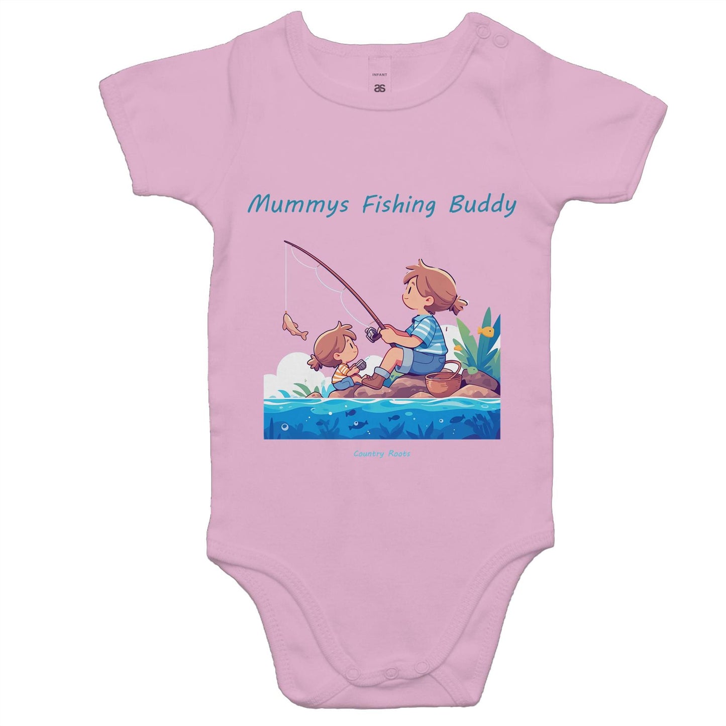 'Mummys Fishing Buddy (Girl)' - Baby Onesie