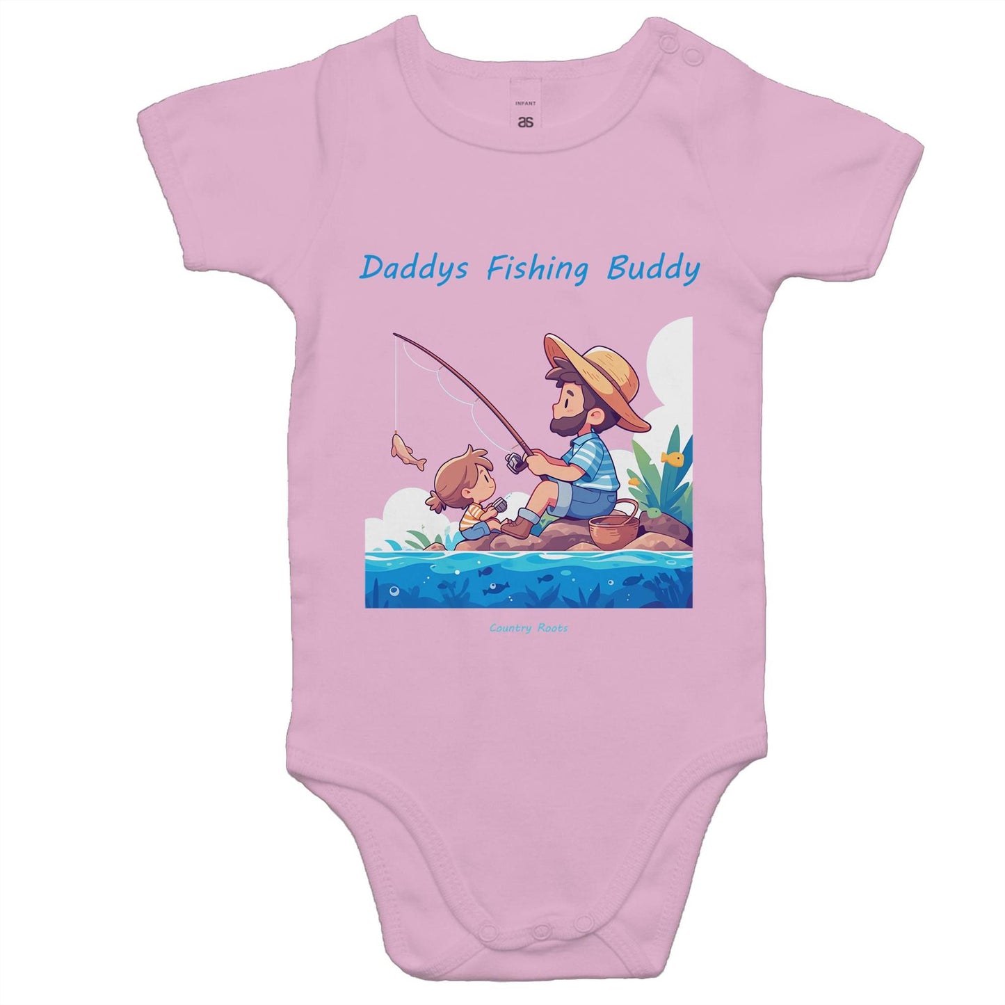 'Daddys Fishing Buddy (Girl)' - Baby Onesie