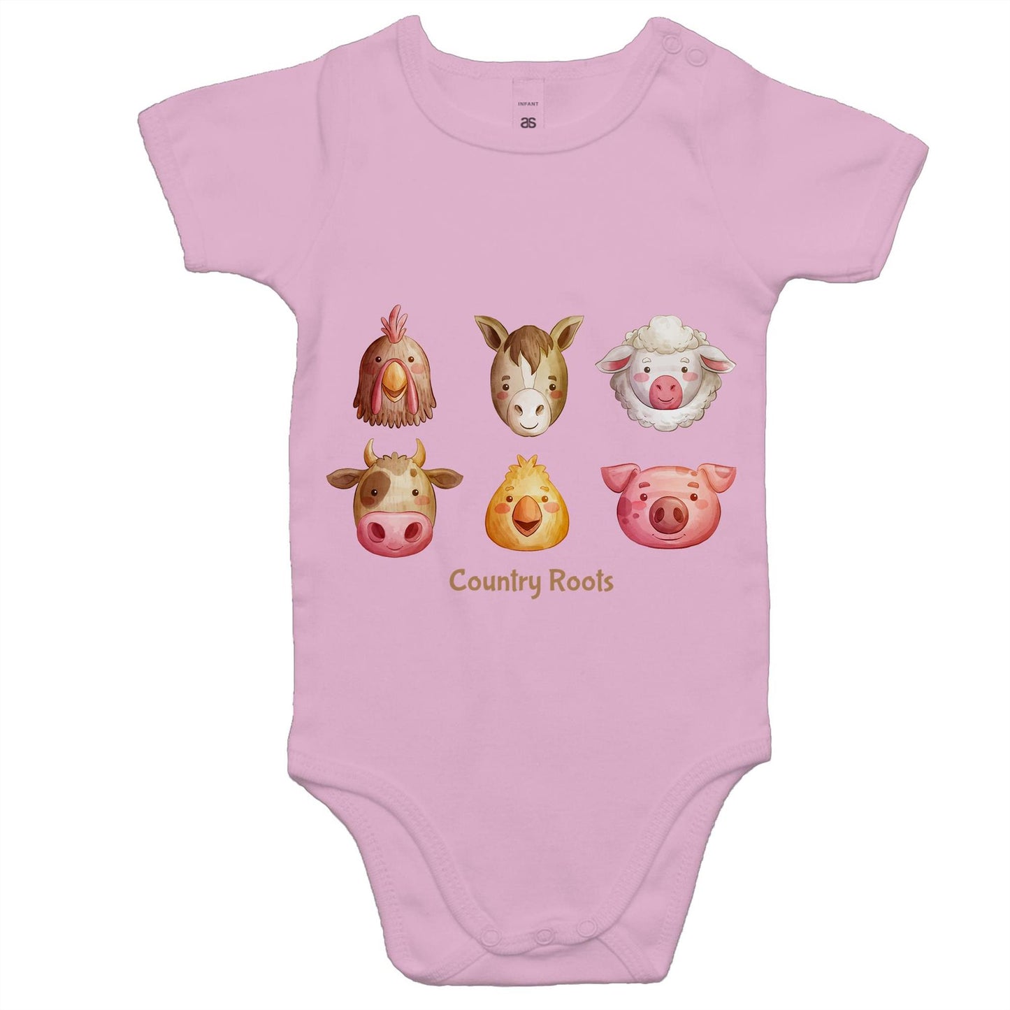 'Farm Faces' - Baby Onesie