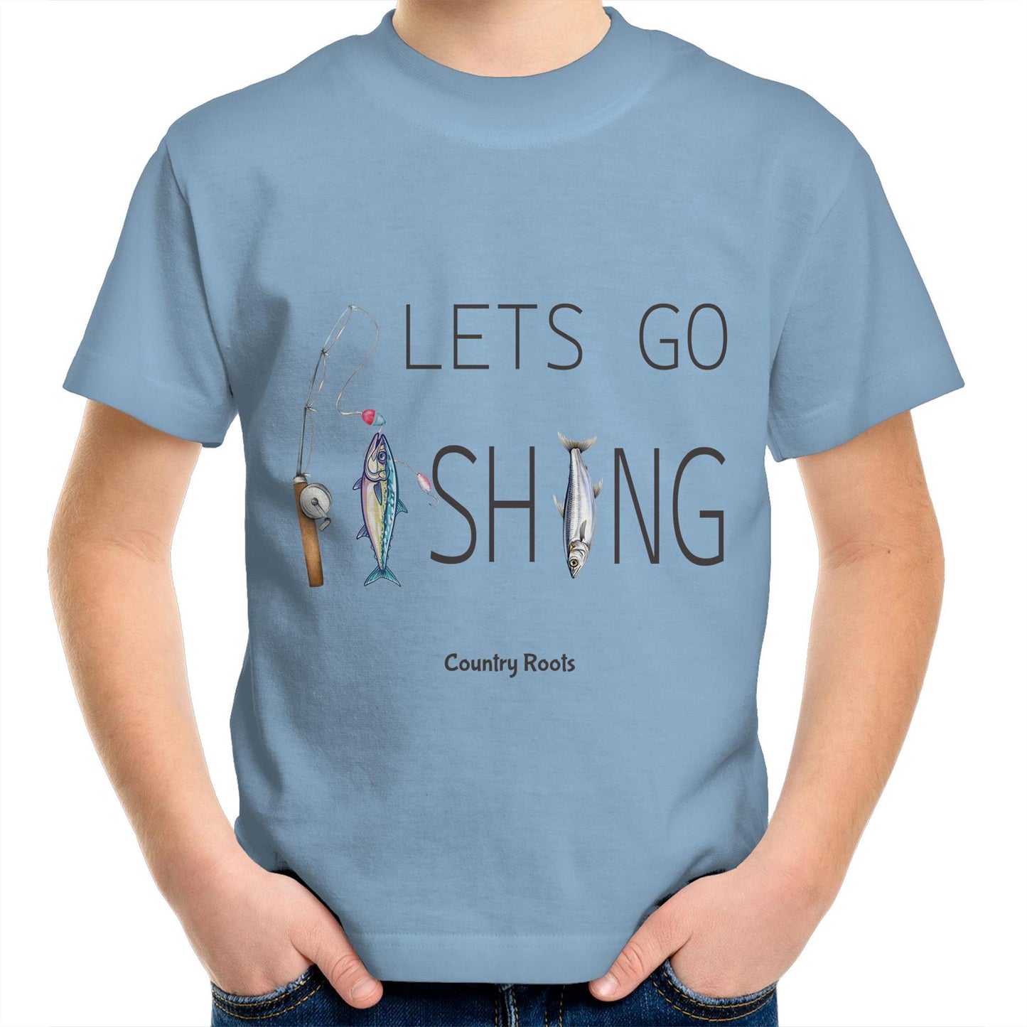 'Lets Go Fishing' - Youth Tee