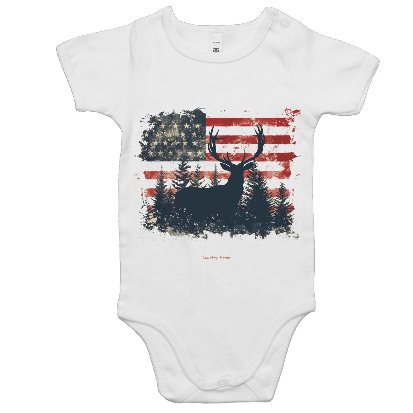 'American Deer' - Baby Onesie