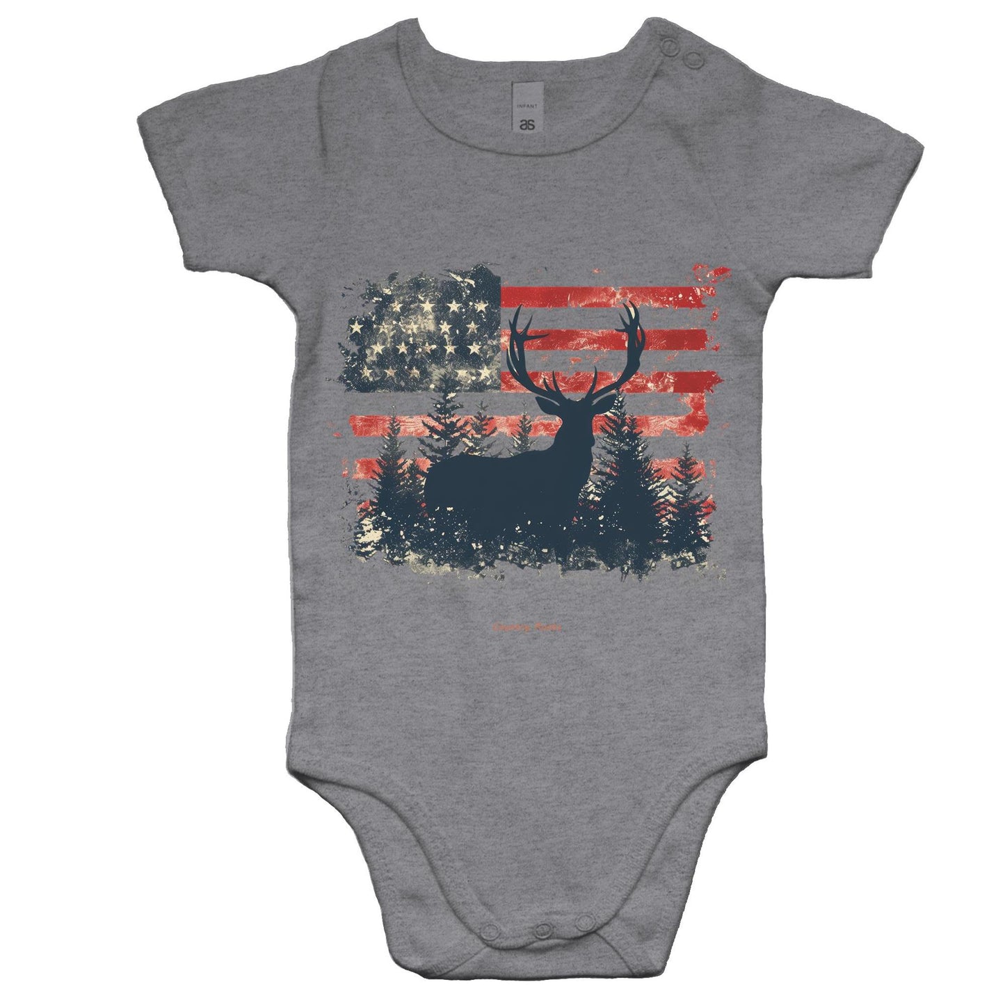 'American Deer' - Baby Onesie