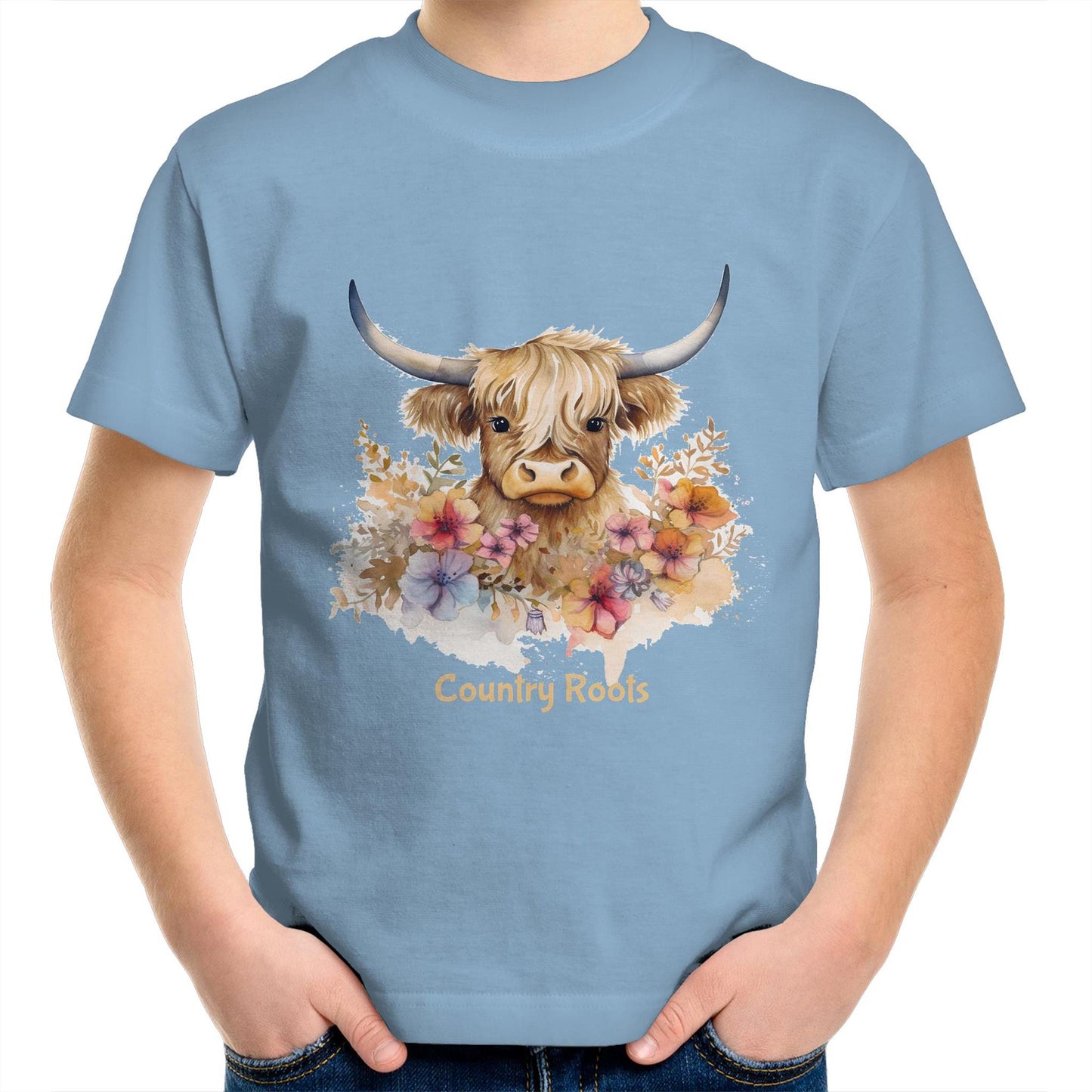 'Flowered Highland' - Youth Tee