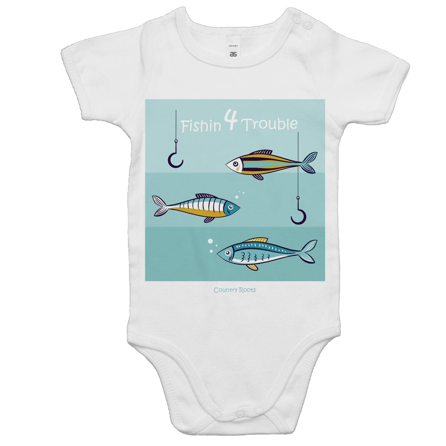 Fishin 4 Trouble - Baby Onesie