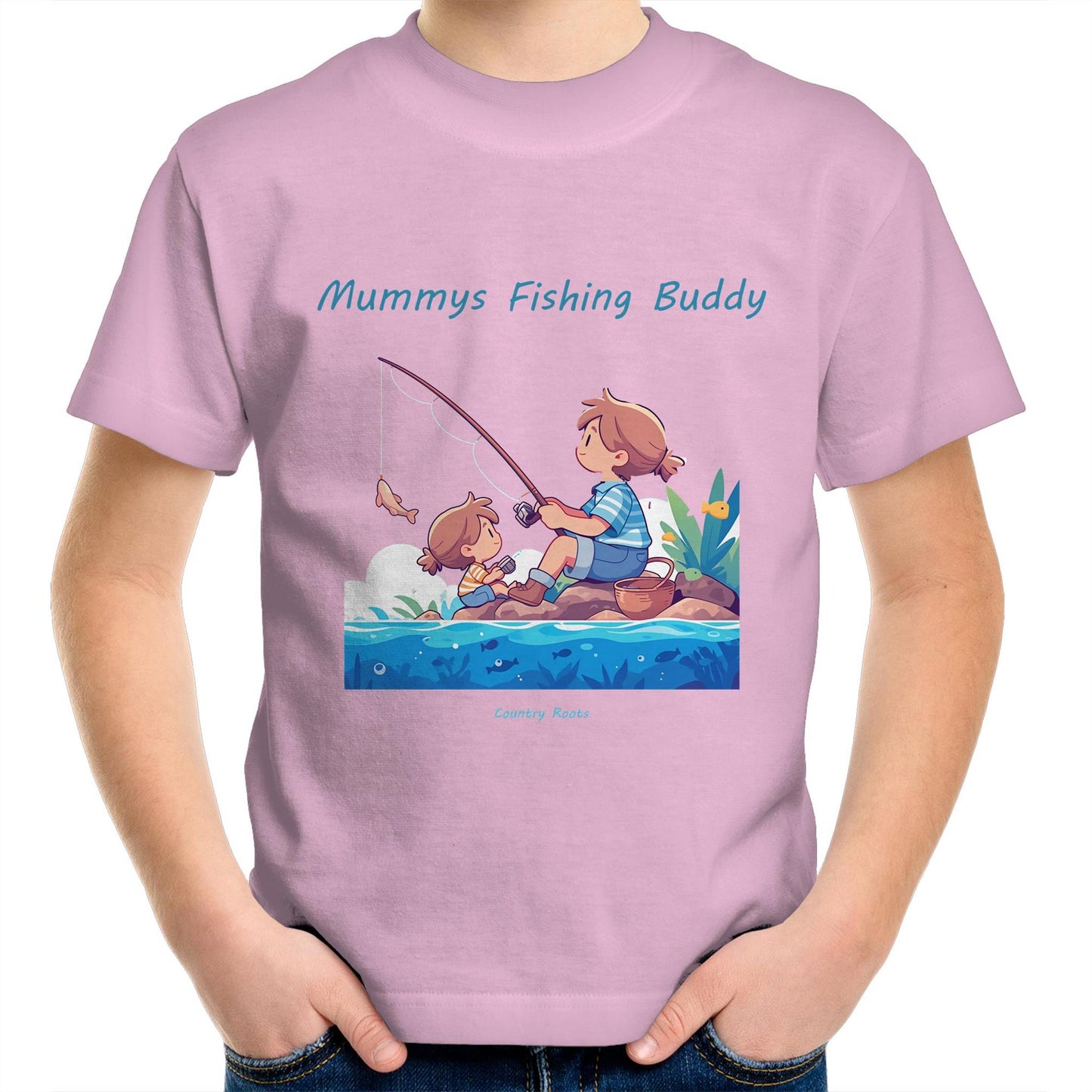 'Mummys Fishing Buddy (Girl)' - Youth Tee