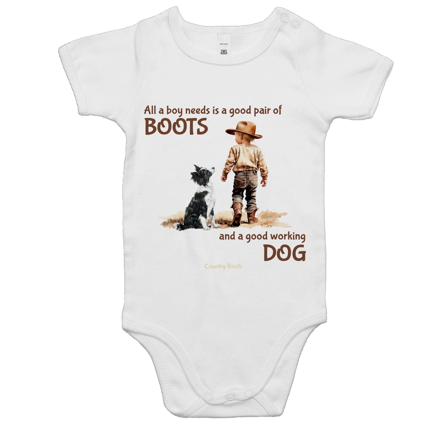 'All a Boy Needs...' - Baby Onesie