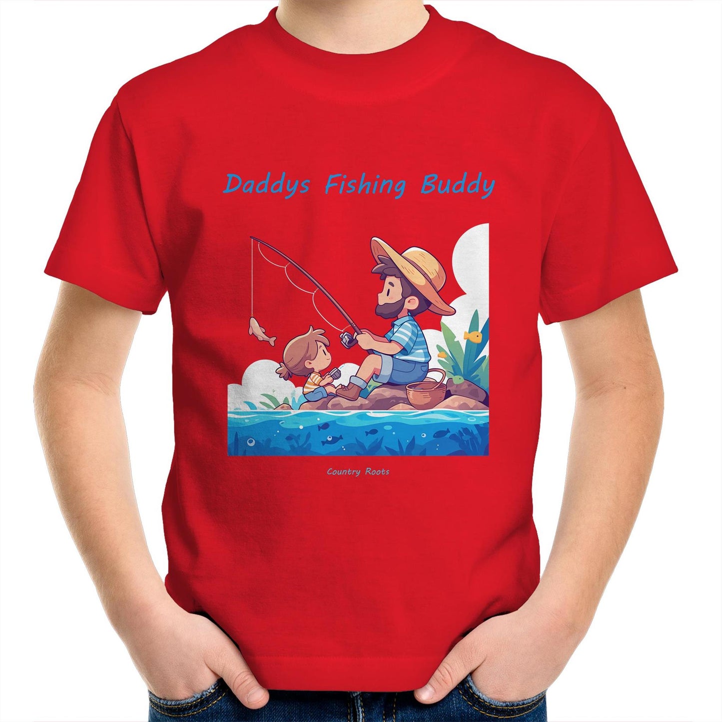 'Daddys Fishing Buddy (Girl)' - Youth Tee