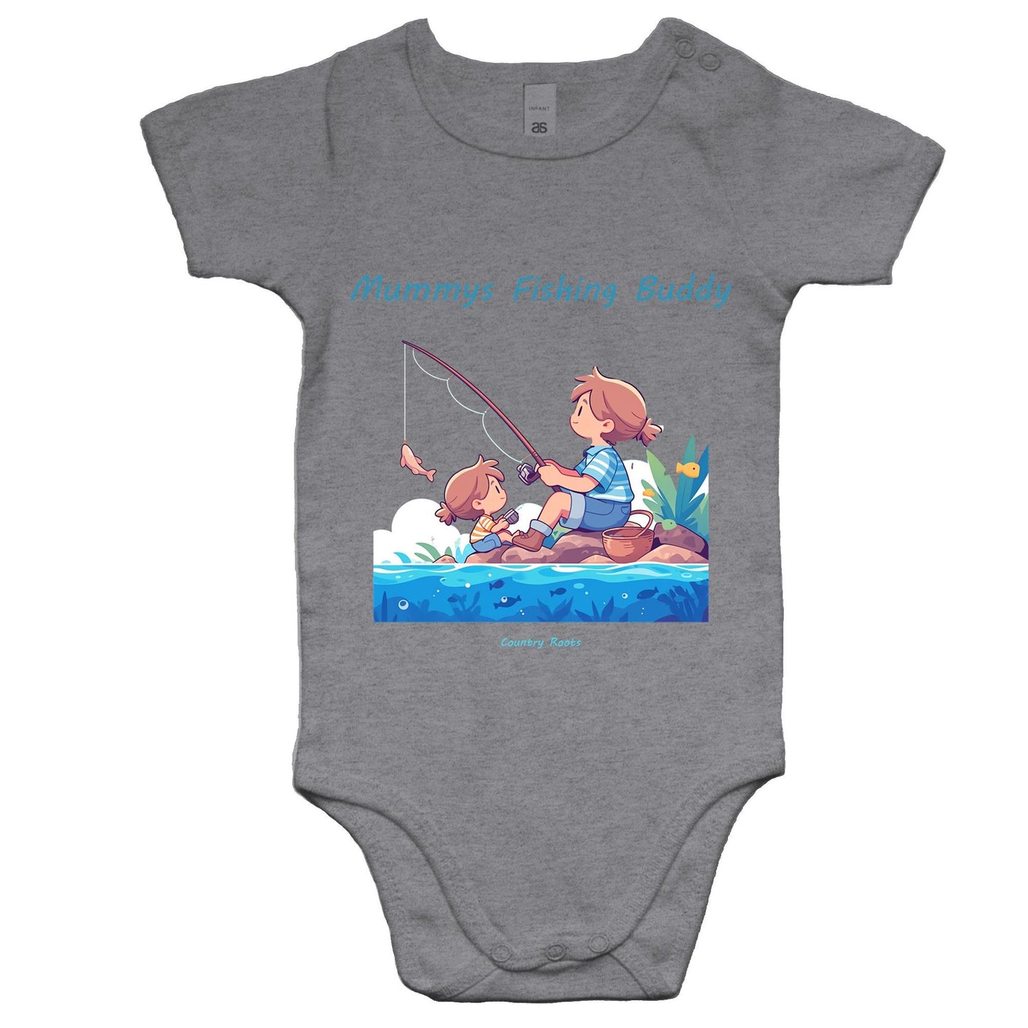 'Mummys Fishing Buddy (Girl)' - Baby Onesie