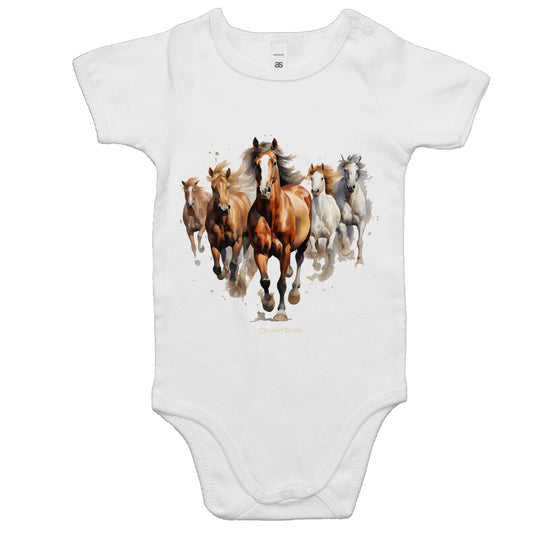 Wild Horses - Baby Onesie