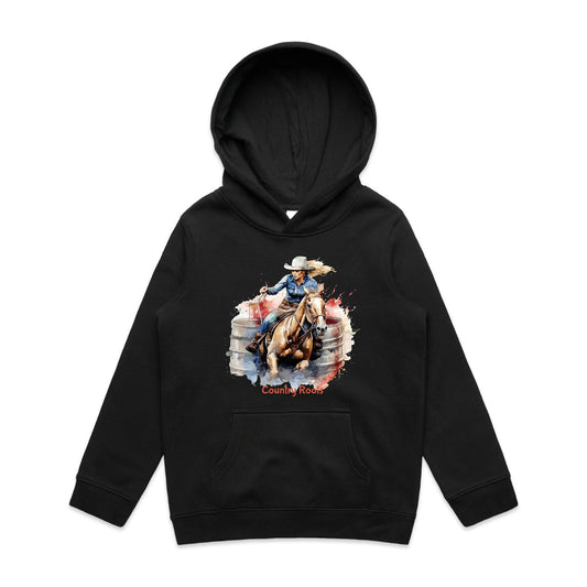'Barrel Racer' - Youth Hood
