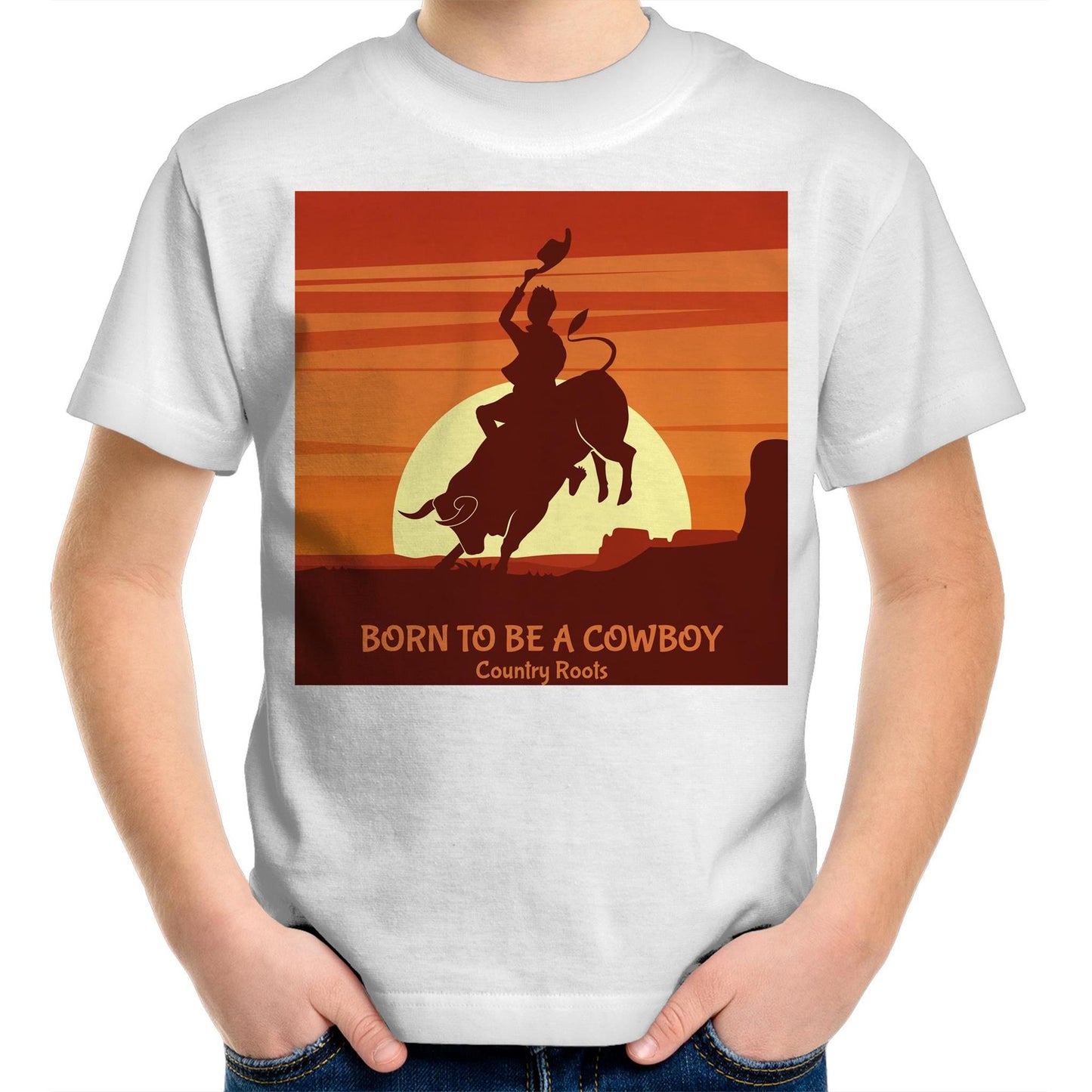 'Born Cowboy' - Youth Tee