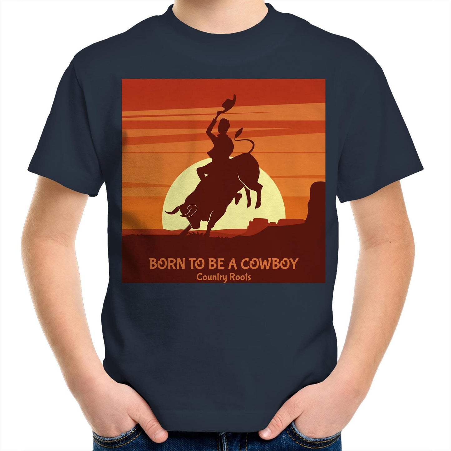 'Born Cowboy' - Youth Tee