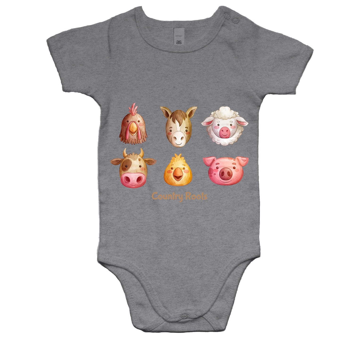 'Farm Faces' - Baby Onesie