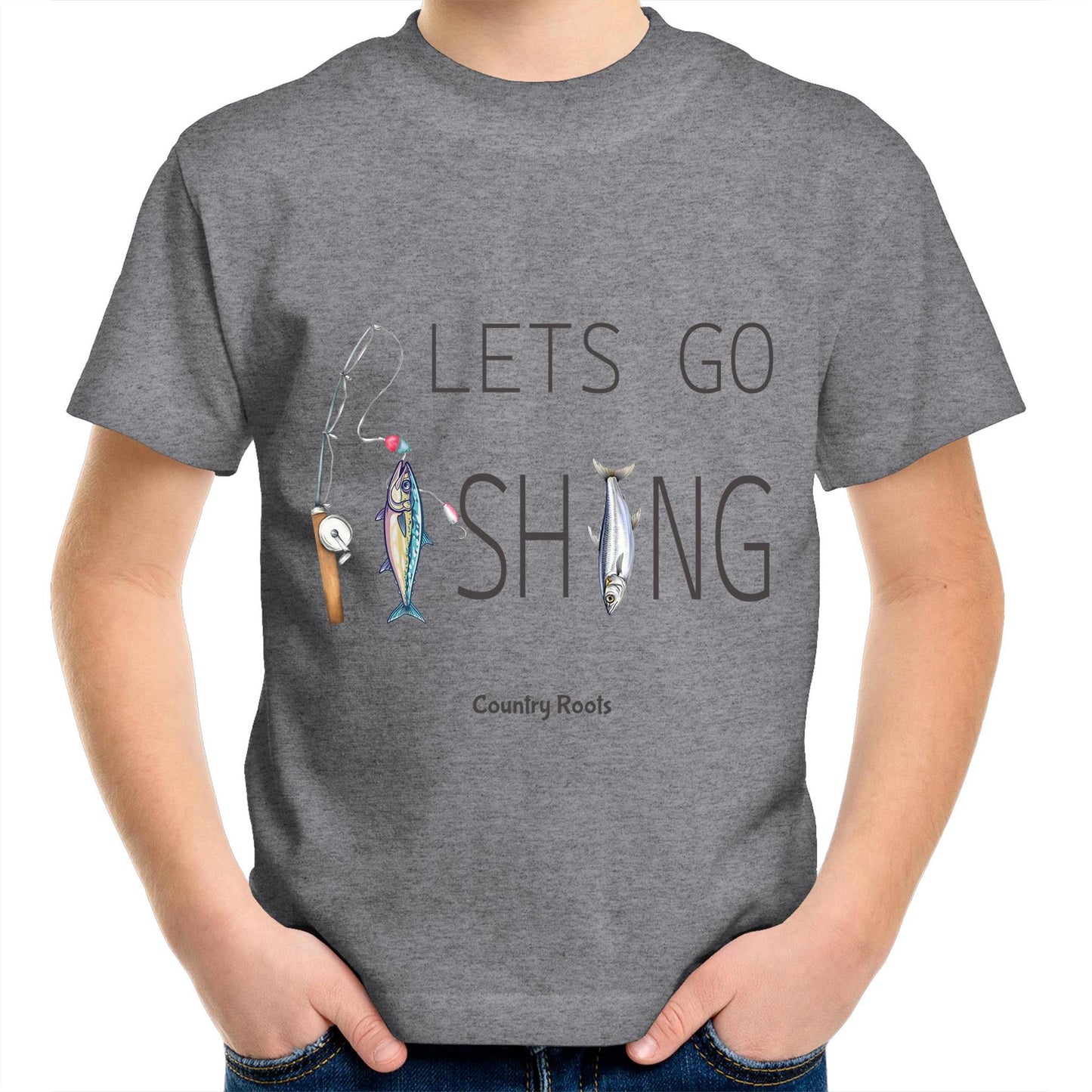 'Lets Go Fishing' - Youth Tee