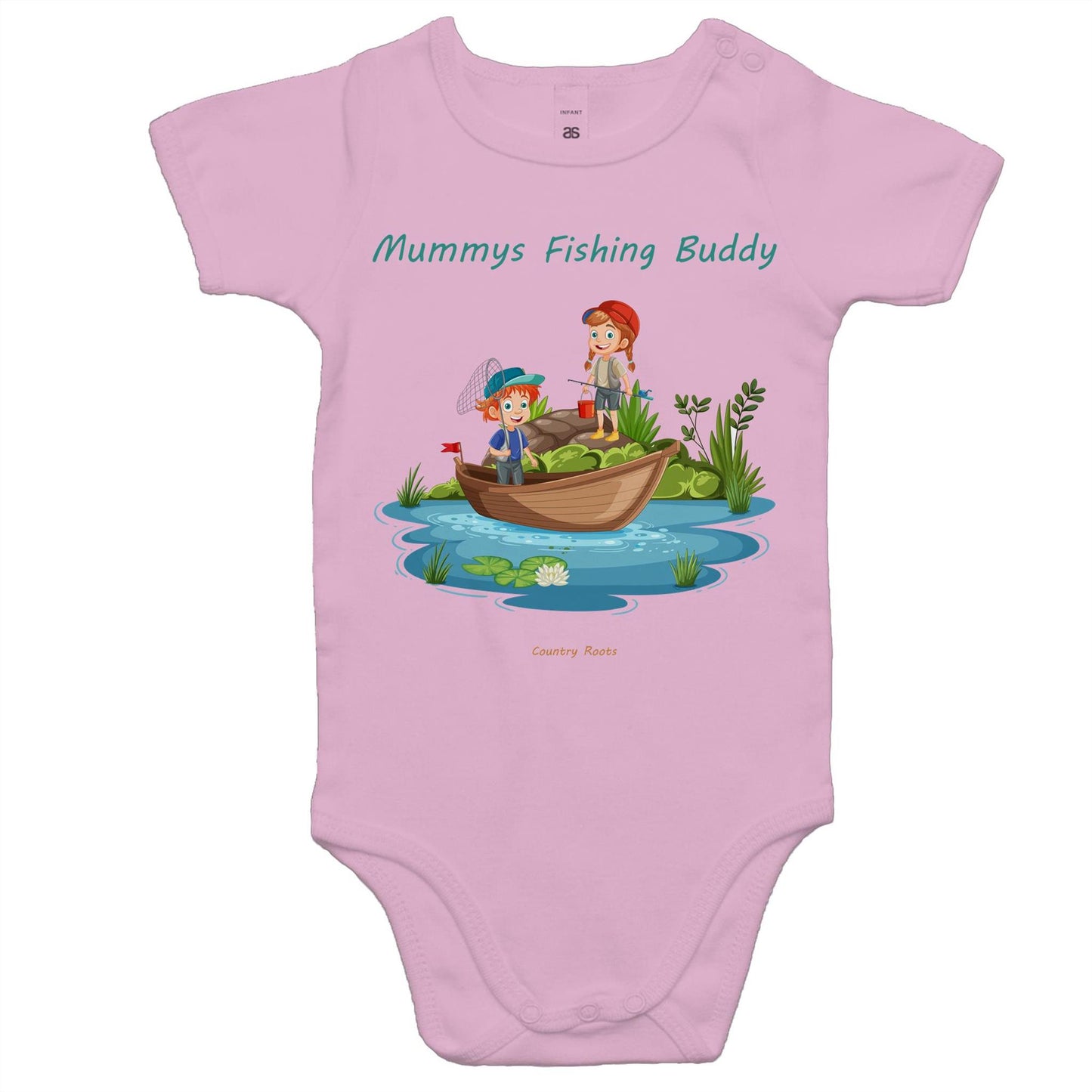 'Mummys Fishing Buddy (Boy)' - Baby Onesie