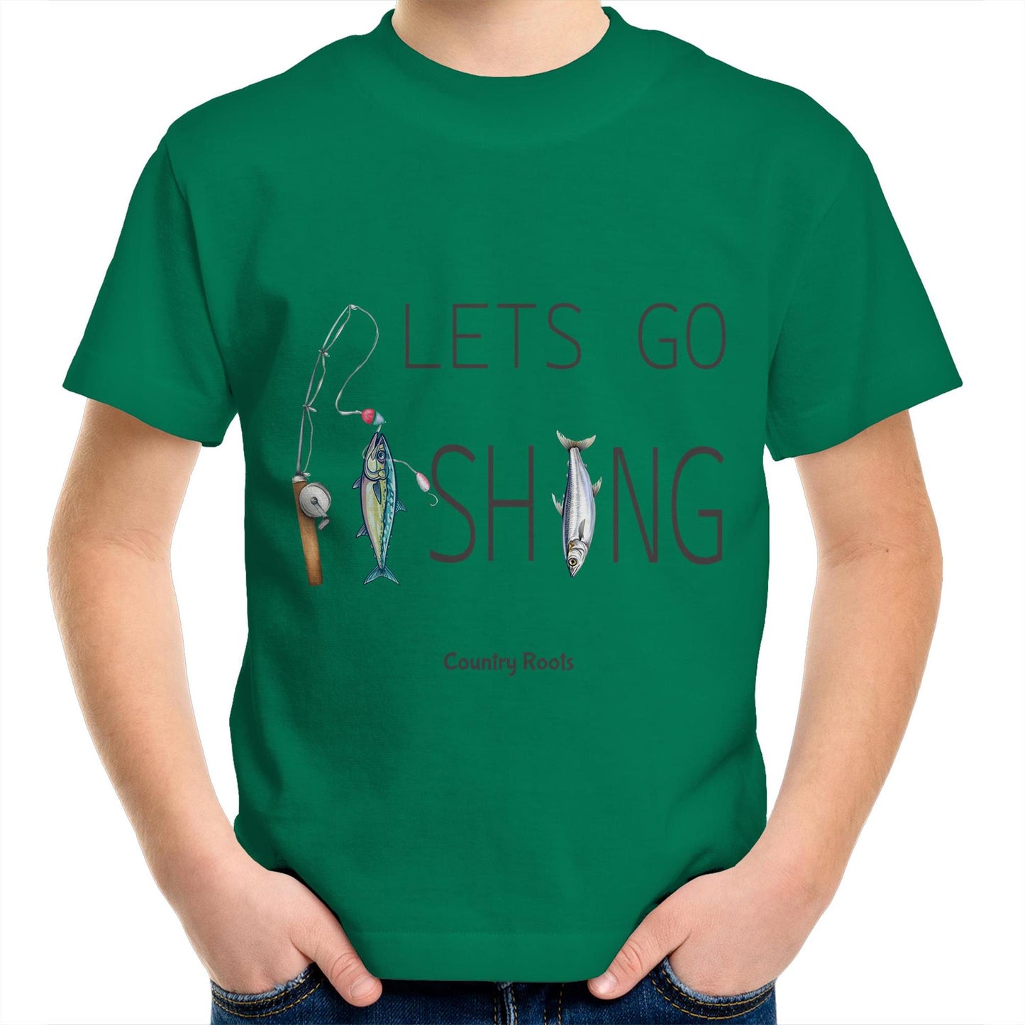 'Lets Go Fishing' - Youth Tee