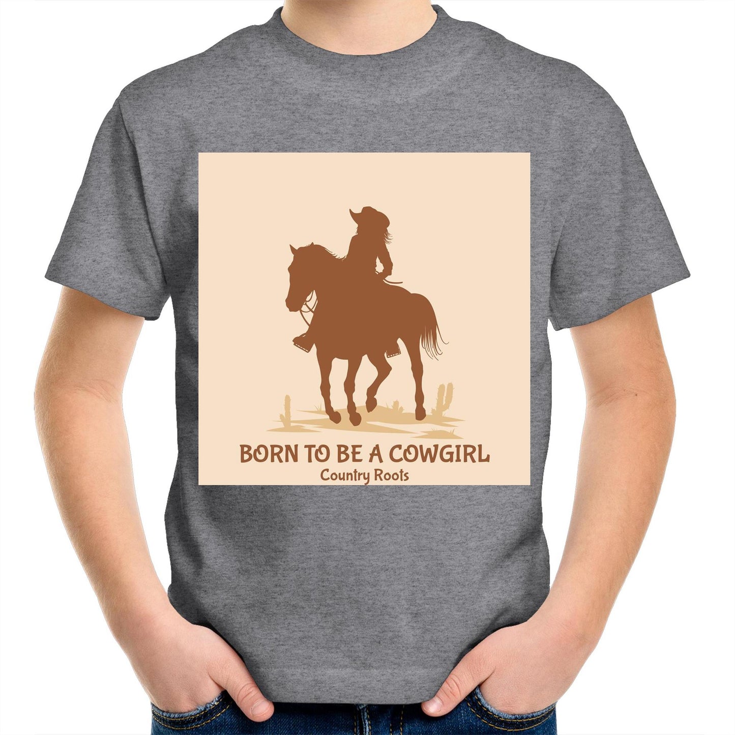 'Born Cowgirl' - Youth Shirt