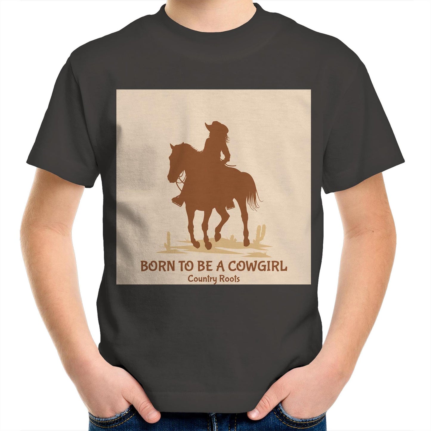 'Born Cowgirl' - Youth Shirt
