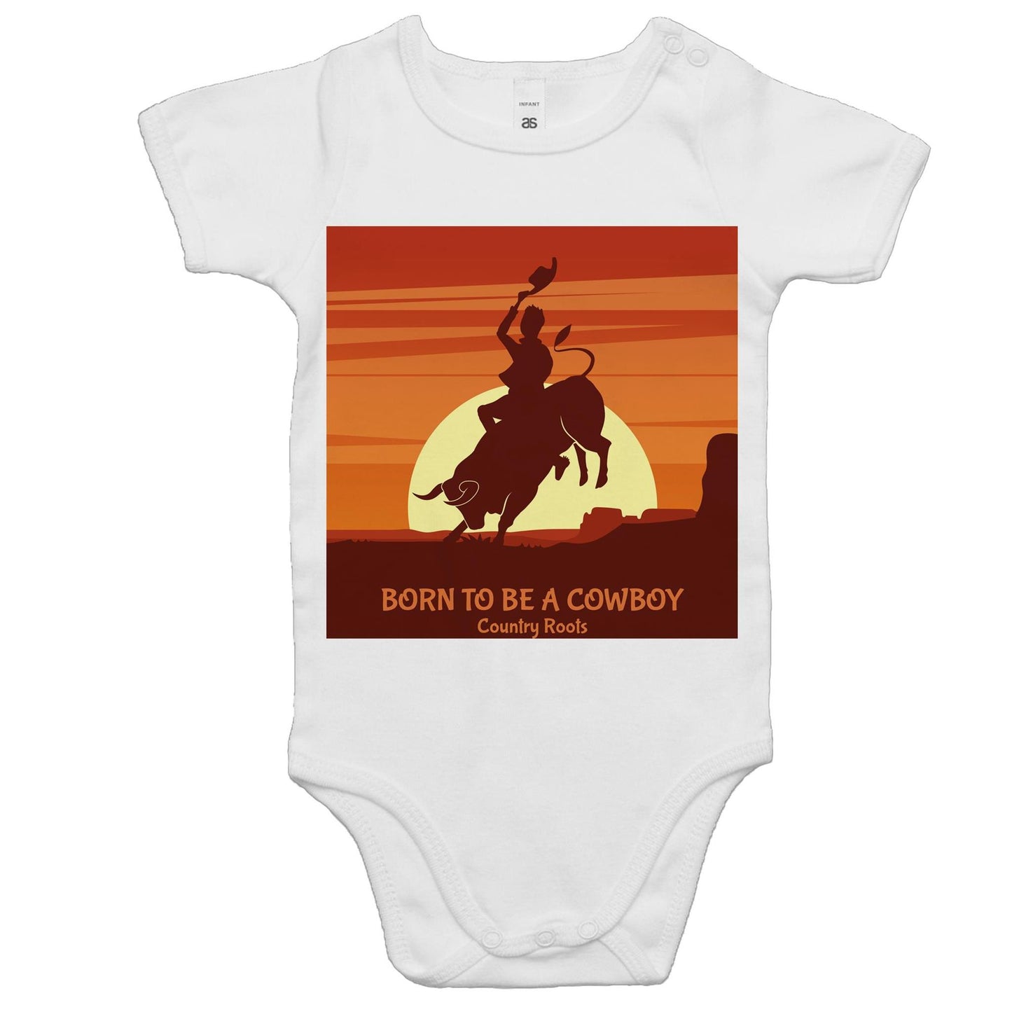 'Born Cowboy' - Baby Onesie