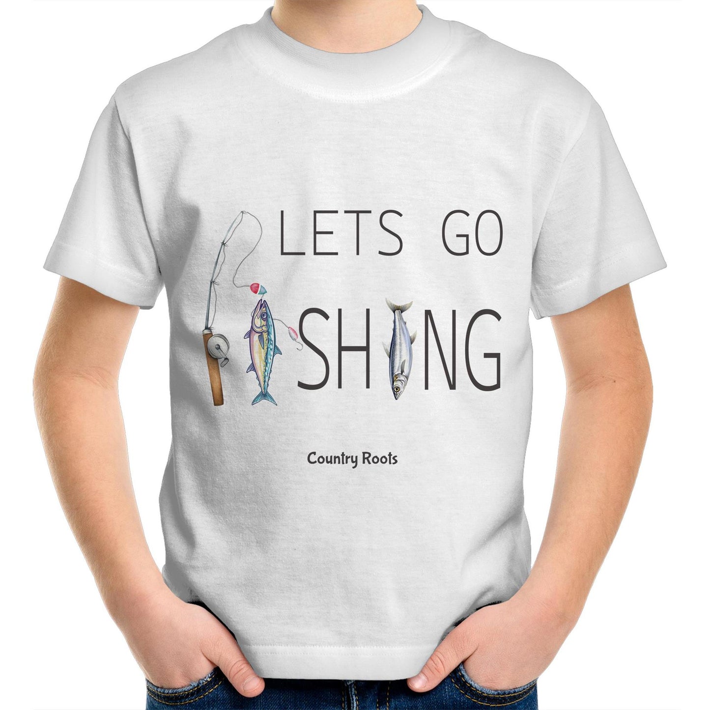 'Lets Go Fishing' - Youth Tee