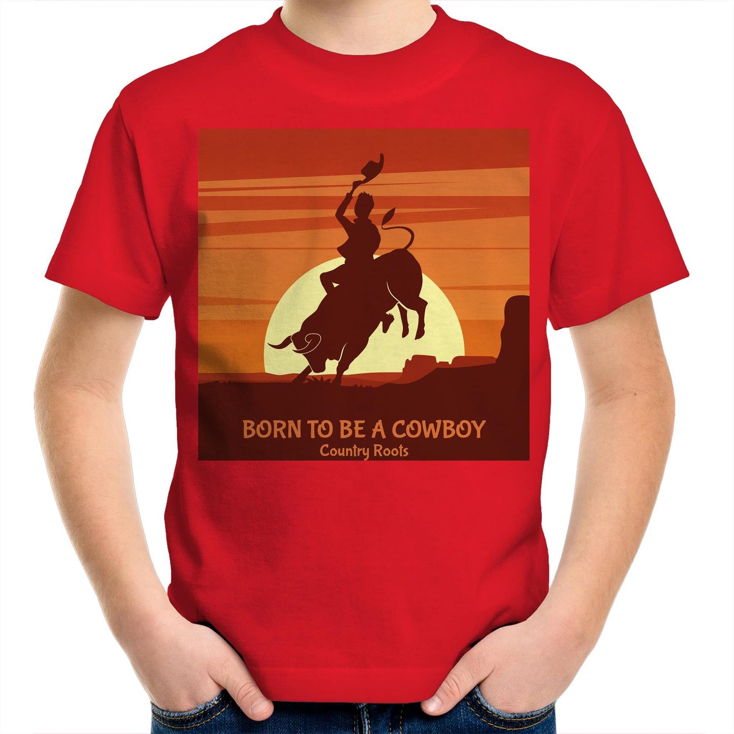 'Born Cowboy' - Youth Tee