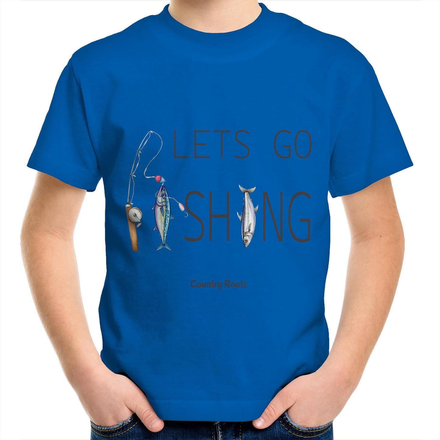 'Lets Go Fishing' - Youth Tee