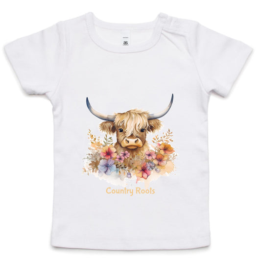 'Flowered Highland' - Infant Tee