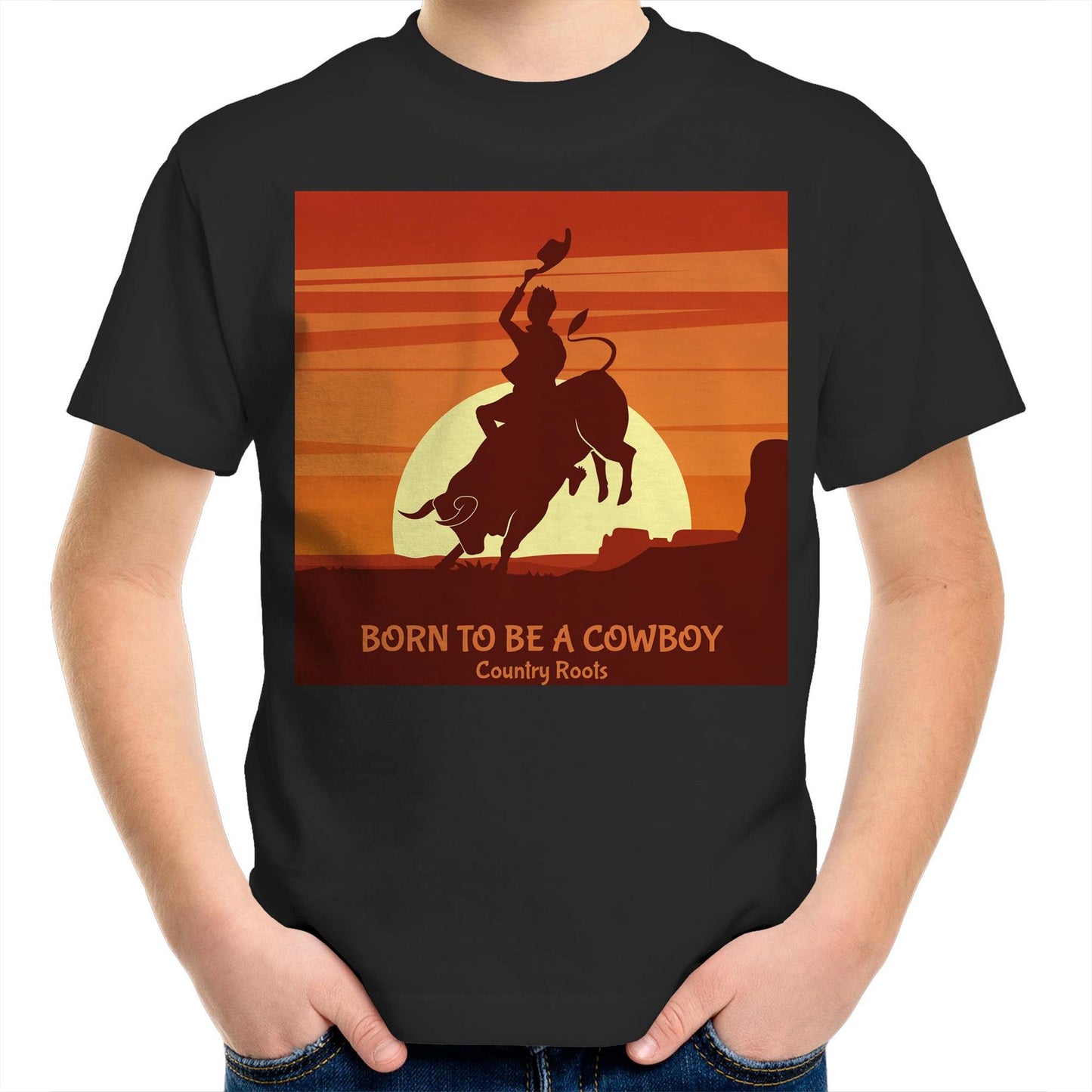'Born Cowboy' - Youth Tee