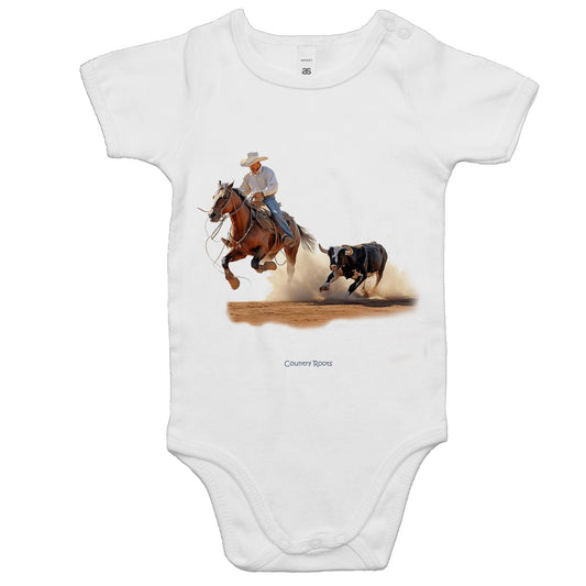 Cow Cuttin' - Baby Onesie