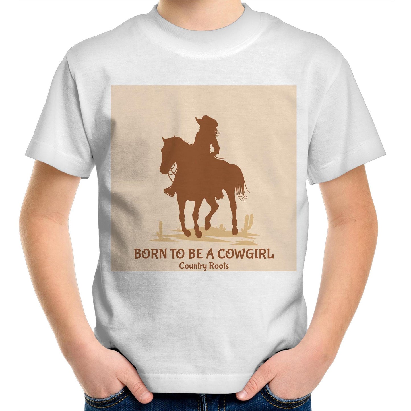 'Born Cowgirl' - Youth Shirt