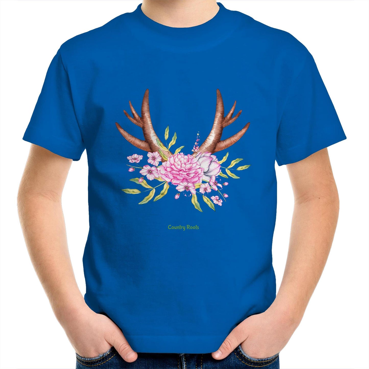 'Flowered Antlers' - Youth Tee