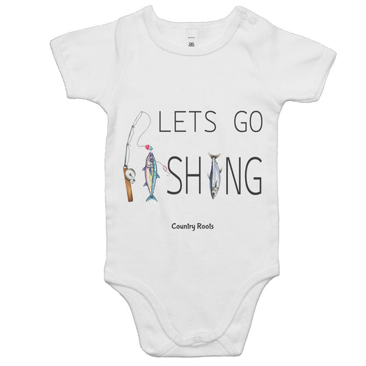 'Lets Go Fishing' - Baby Onesie