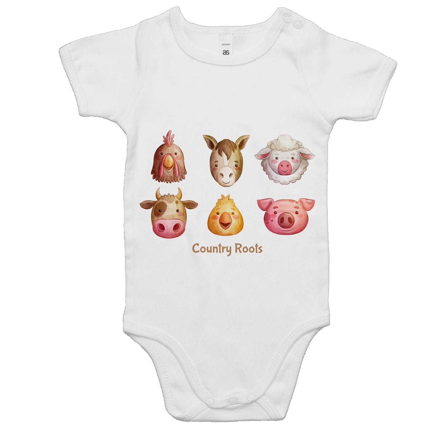 'Farm Faces' - Baby Onesie