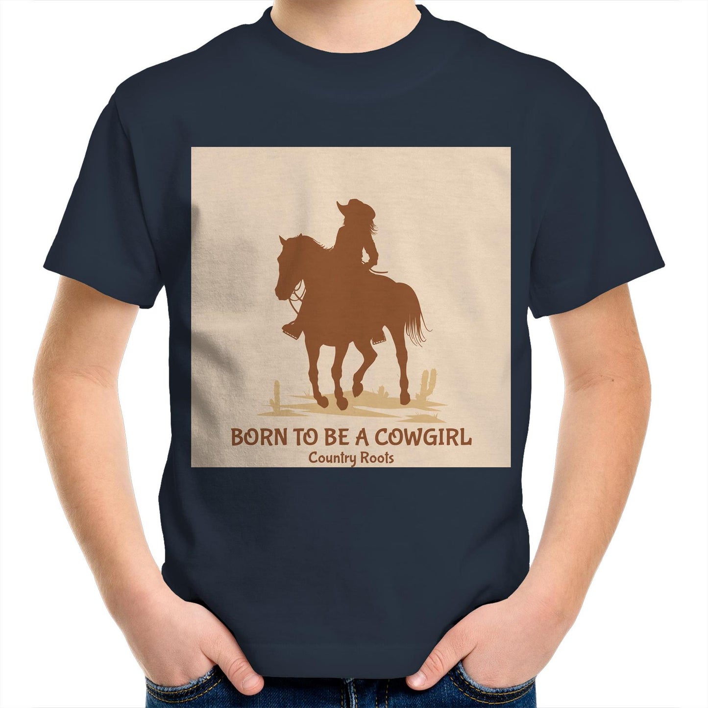 'Born Cowgirl' - Youth Shirt