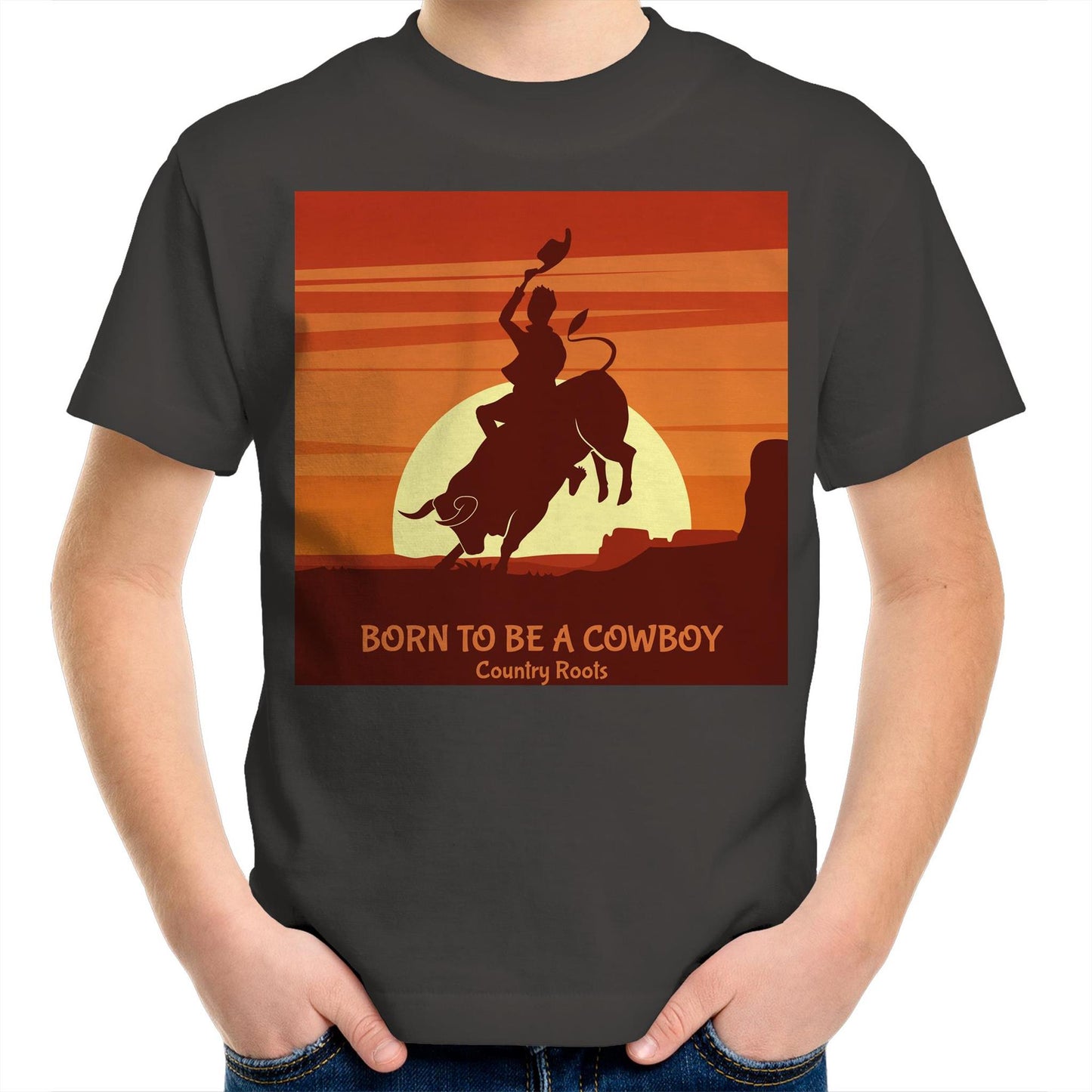 'Born Cowboy' - Youth Tee